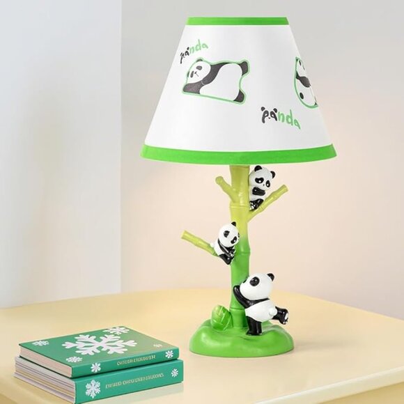 Adorable Panda Children Bedside Lamp with LED Bulb 16 Inches Tall - Picture 1 of 5